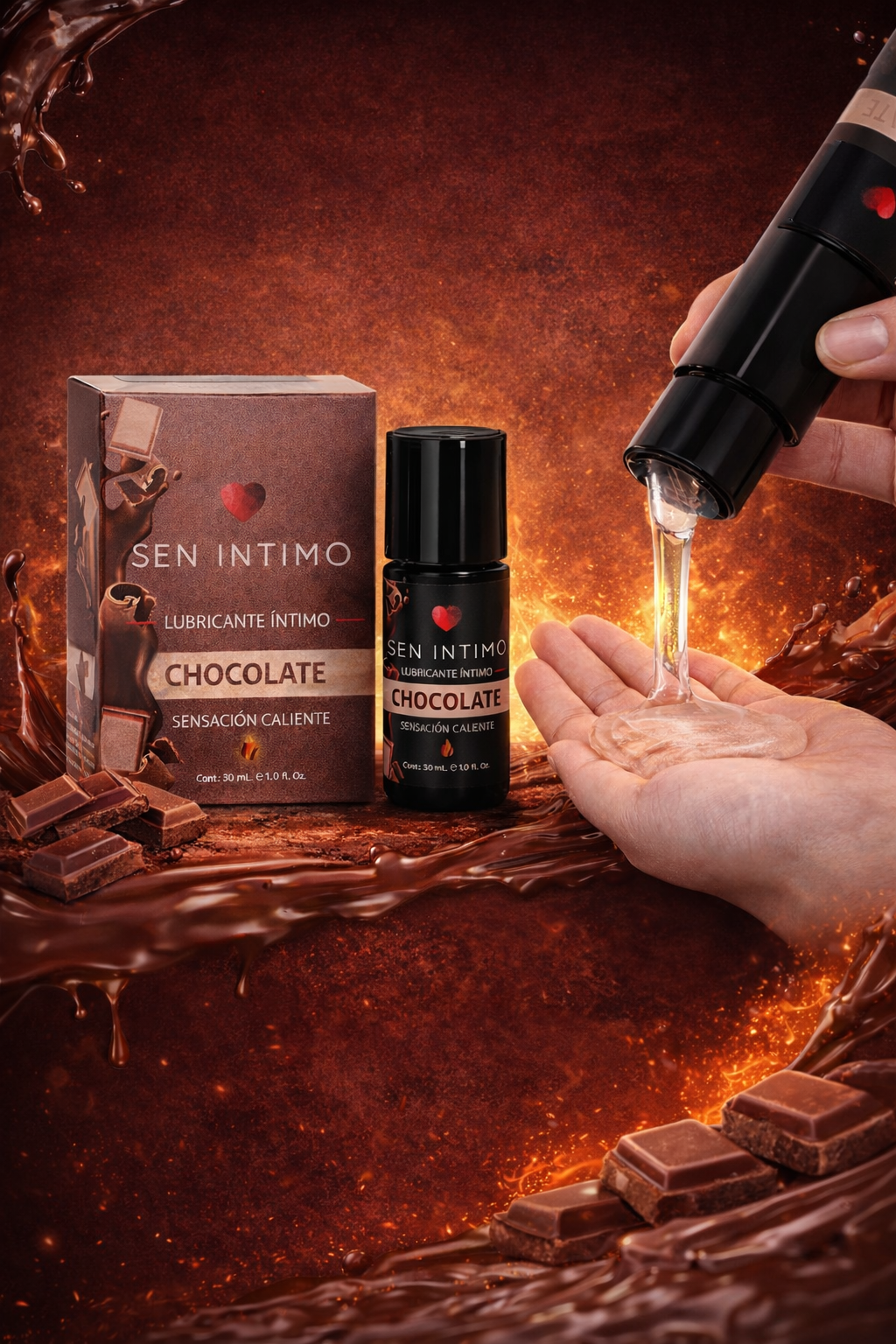 Lubricante Íntimo Caliente Chocolate