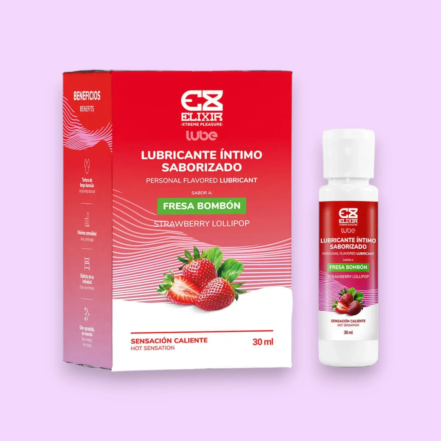 Lubricante Íntimo Caliente Fresa Bombón