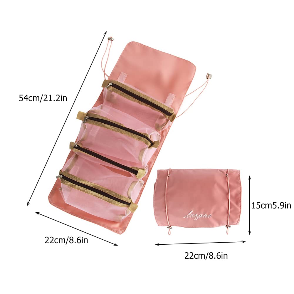 GlamBox 4 en 1 – Cosmetiquera de Maquillaje Doble Espacio