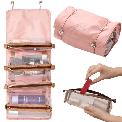 GlamBox 4 en 1 – Cosmetiquera de Maquillaje Doble Espacio