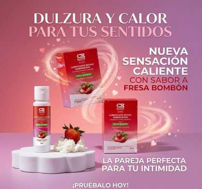 Lubricante Íntimo Caliente Fresa Bombón